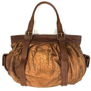 COLE HAAN Large Leather Satchel Bag